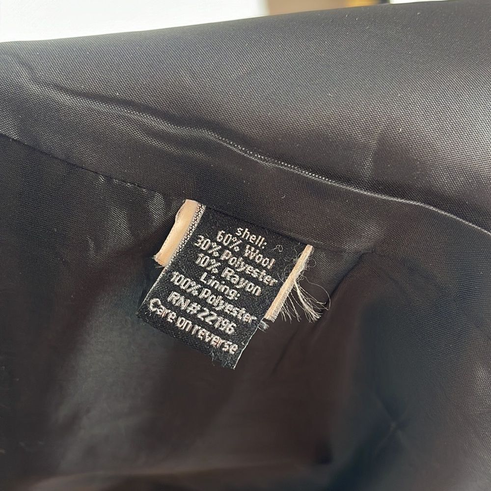 Apt. 9 Gray Button Up Peacoat Size Medium - image 4